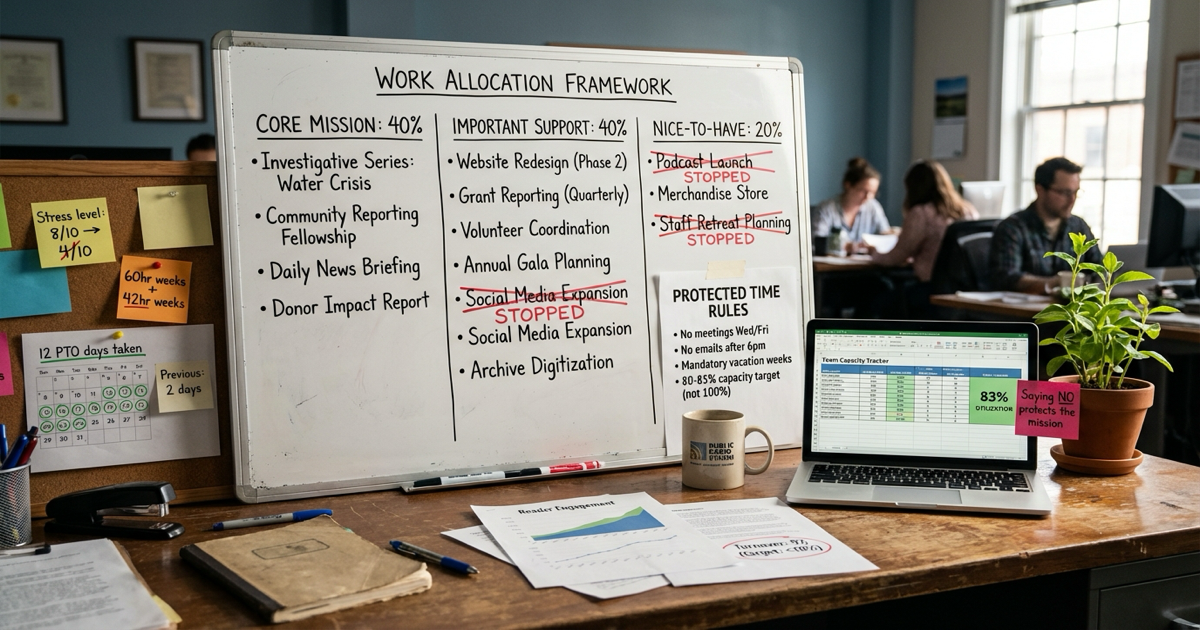 Preventing Staff Burnout in Mission-Driven Newsrooms